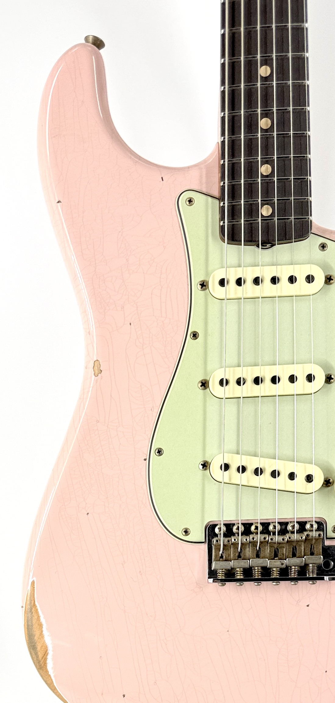 Fender USA shop Custom Alder, Maple- Pink Ser#: CZ590281 - Image 9